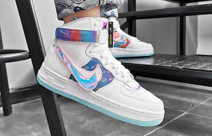 Nike Air Force 1 High Have A Good Game DC2111-191 on foot 03
