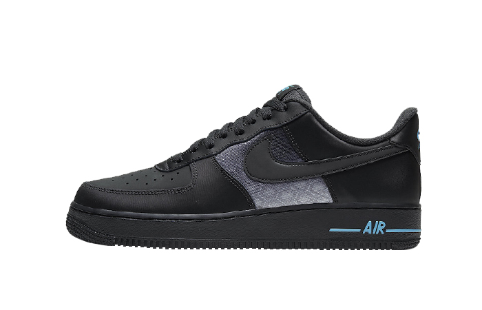 Nike Air Force 1 Low Black Blue Reflective DH2475-001 01