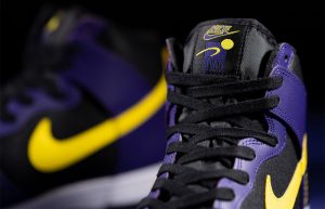 Nike Dunk High EMB Lakers Purple Yellow DH0642-001 04