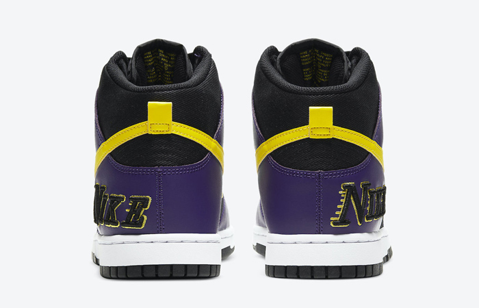 Nike Dunk High EMB Lakers Purple Yellow DH0642-001 08