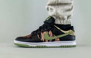 Nike Dunk Low SE Oil Green DH0957-001 on foot 01