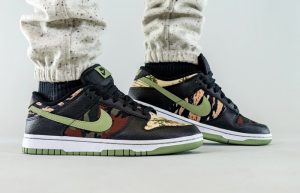 Nike Dunk Low SE Oil Green DH0957-001 on foot 03