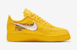 Off-White Nike Air Force 1 Low University Gold DD1876-700 right