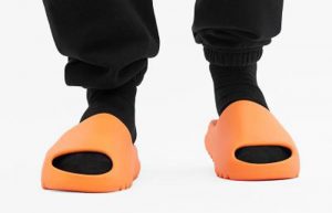 adidas Yeezy Slide Enflame Orange GZ0953 onfoot 02
