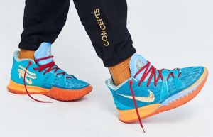 Concepts x Nike Kyrie 7 Horus Teal Blue CT1135-900 on foot 02