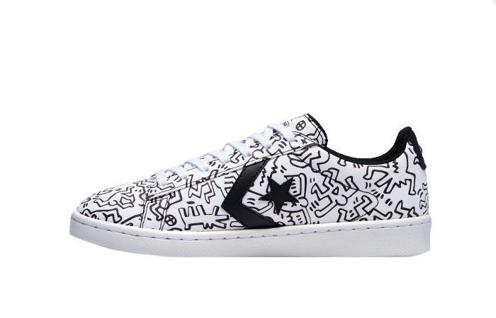 Keith Haring Converse Pro Leather Low White 171857C 01