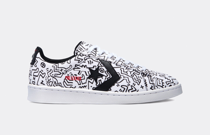 Keith Haring Converse Pro Leather Low White 171857C 03