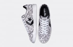 Keith Haring Converse Pro Leather Low White 171857C 04