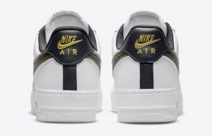 Nike Air Force 1 Black Gold Double Swoosh DA8481-100 04