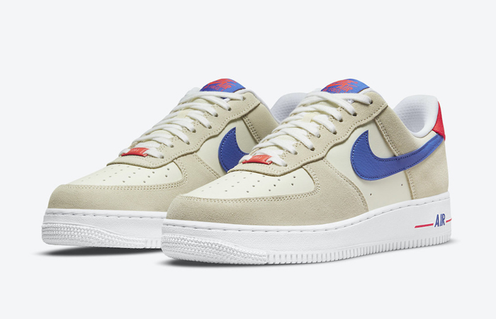 Nike Air Force 1 Low Sail Red Blue DM8314-100 02