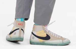 Nike Blazer Mid 77 Cream Glacier Ice DH4505-200 on foot 01