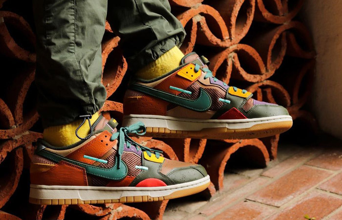 nike dunk low scrap archeo brown