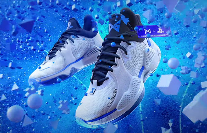 Nike PG 5 PlayStation 5 White Blue CW3144-100 02