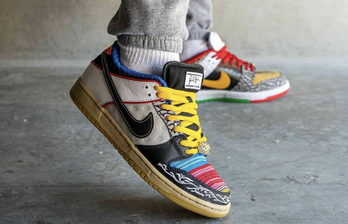 Nike SB Dunk Low What The P Rod Multi CZ2239-600 on foot 01