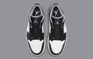 Air Jordan 1 Low Black Medium Grey 553558-040 up