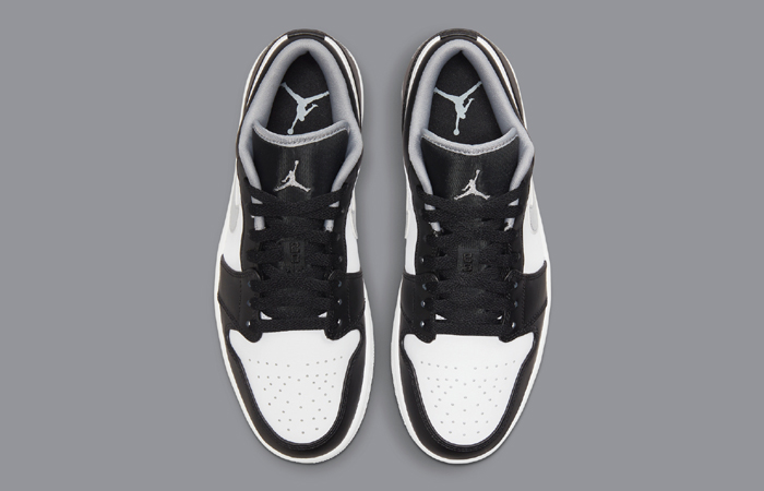 Air Jordan 1 Low Black Medium Grey 553558-040 up