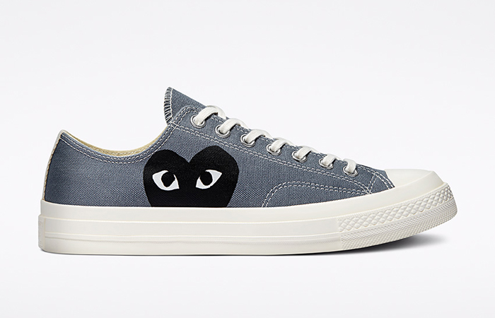 CDG Play Converse Chuck 70 Low Steel Gray 171849C right