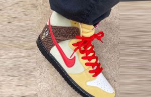 Color Skates Nike SB Dunk High Kebab And Destroy Tan CZ2205-700 on foot 01