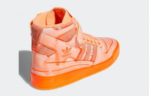 Jeremy Scott adidas Forum High Orange Q46124 back corner