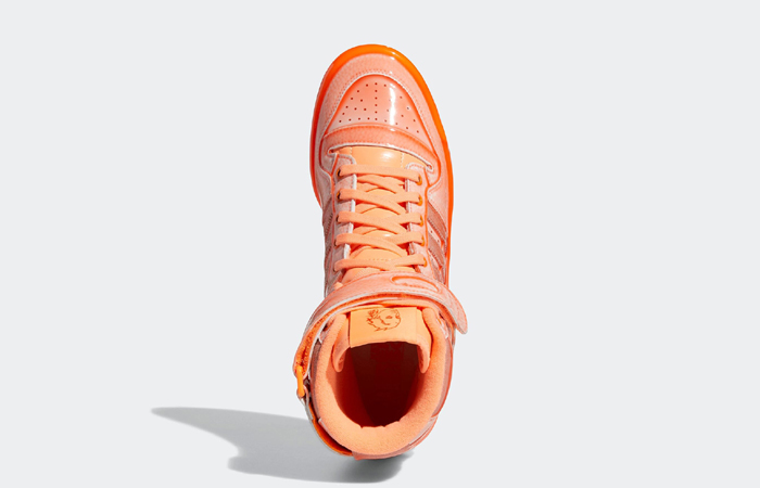 Jeremy Scott adidas Forum High Orange Q46124 up