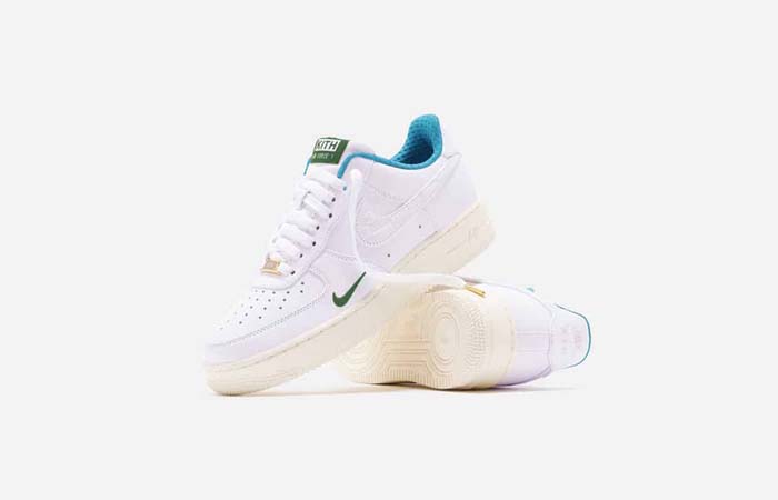 Kith Nike Air Force 1 Low White Blue Lagoon DC9555-100 up & down