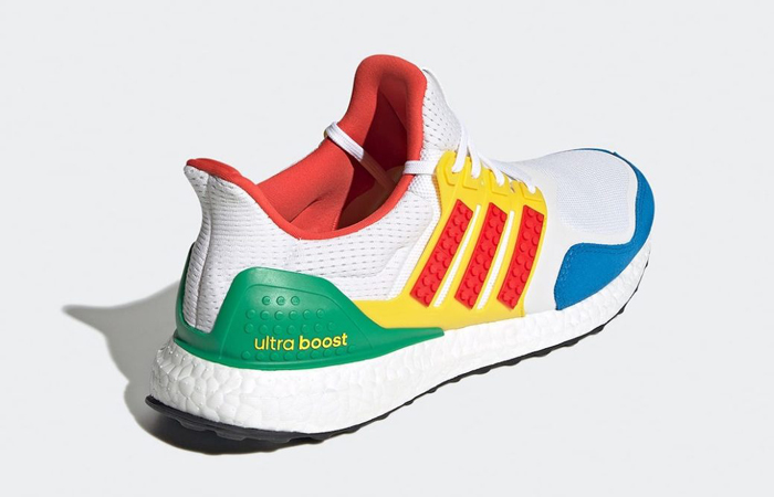 LEGO adidas Ultra Boost DNA White Multi FZ3983 back corner