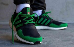 Lego adidas Ultra Boost DNA Black Green H67954 onfoot 01