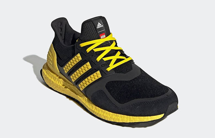 Lego adidas Ultra Boost DNA Black Yellow H67953 front corner