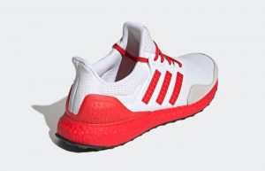 Lego adidas Ultra Boost DNA White Red H67955 back corner