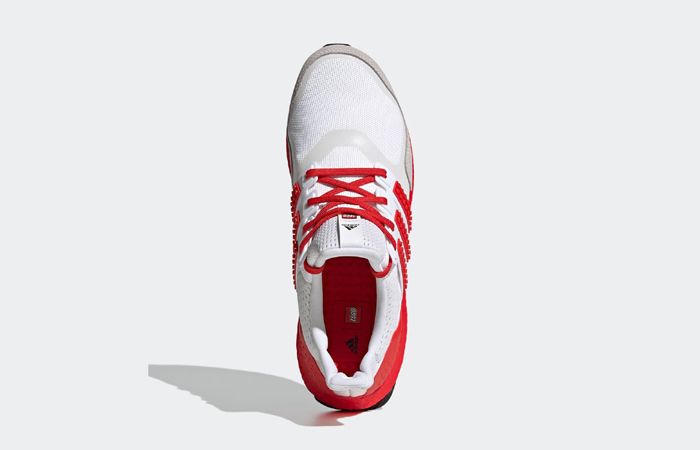 Lego adidas Ultra Boost DNA White Red H67955 up