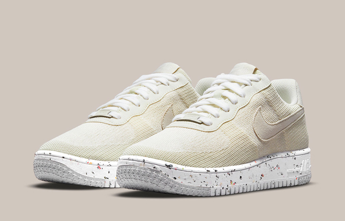 Nike Air Force 1 Crater Flyknit Sail DC7273-200 front corner