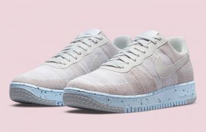 Nike Air Force 1 Crater Flyknit White Photon Dust DC4831-101 front corner