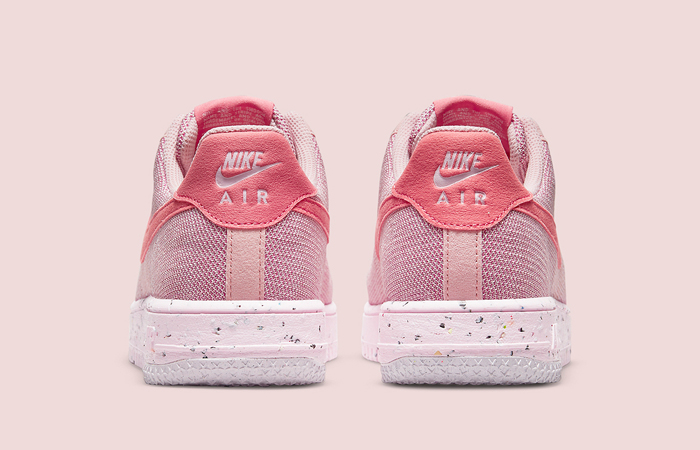 Nike Air Force 1 Low Crater Flyknit Pink Womens DC7273-600 back
