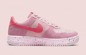 Nike Air Force 1 Low Crater Flyknit Pink Womens DC7273-600 right