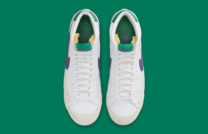 Nike Blazer Mid 77 White Green Purple DO1157-100 up