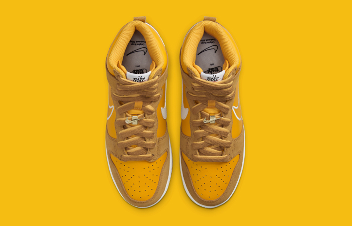 Nike Dunk High First Use University Gold DH6758-700 up