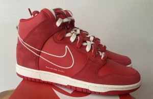Nike Dunk High First Use University Red DH0960-600 right corner