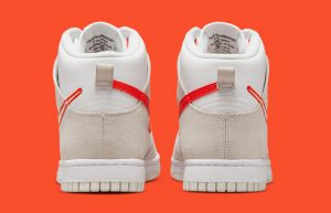 Nike Dunk High First Use White Orange DH6758-100 back