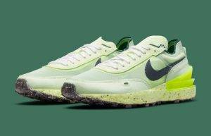 Nike Waffle One Crater Neon Green DC2650-300 front corner