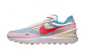 Nike Waffle One Pink Red Blue Womens DN5057-600 featured image