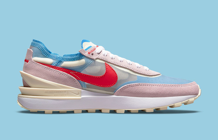 Nike Waffle One Pink Red Blue Womens DN5057-600 right