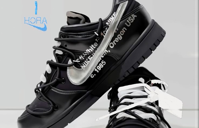 Off-White Nike Dunk Low Moma Black up