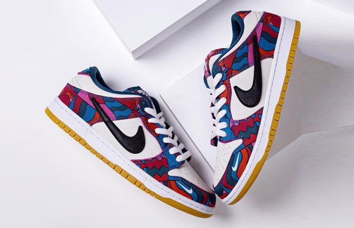 Parra Nike SB Dunk Low Fire Pink Gym Red DH7695-102 01