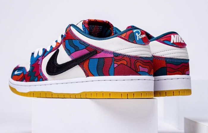 Parra Nike SB Dunk Low Fire Pink Gym Red DH7695-102 back