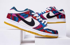 Parra Nike SB Dunk Low Fire Pink Gym Red DH7695-102 right