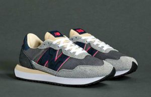 SNS New Balance 237 Snakeskin Grey MS237NS front right corner