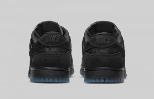 Undefeated Nike Dunk Low Black DO9329-001 back