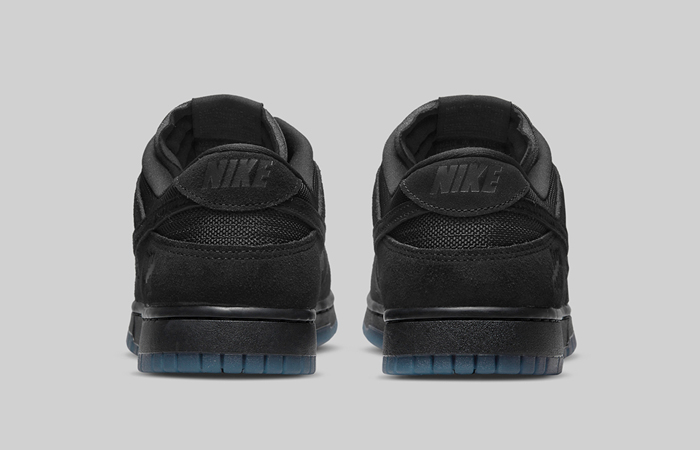 Undefeated Nike Dunk Low Black DO9329-001 back
