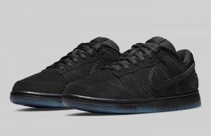 Undefeated Nike Dunk Low Black DO9329-001 front corner