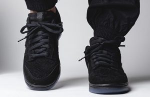 Undefeated Nike Dunk Low Black DO9329-001 onfoot 02